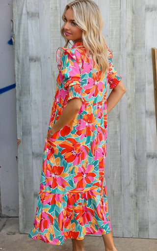 Falling For Florals Maxi Dress