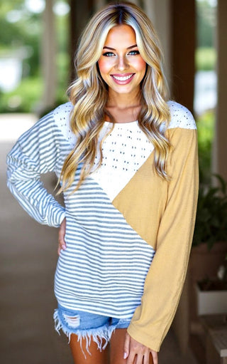 Hometown Honey Dolman Sleeve Top