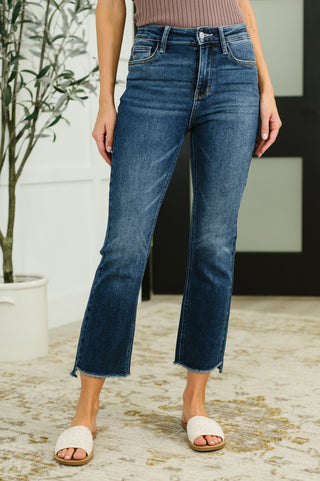 Favorite Flare Cropped Jeans by Judy Blue
