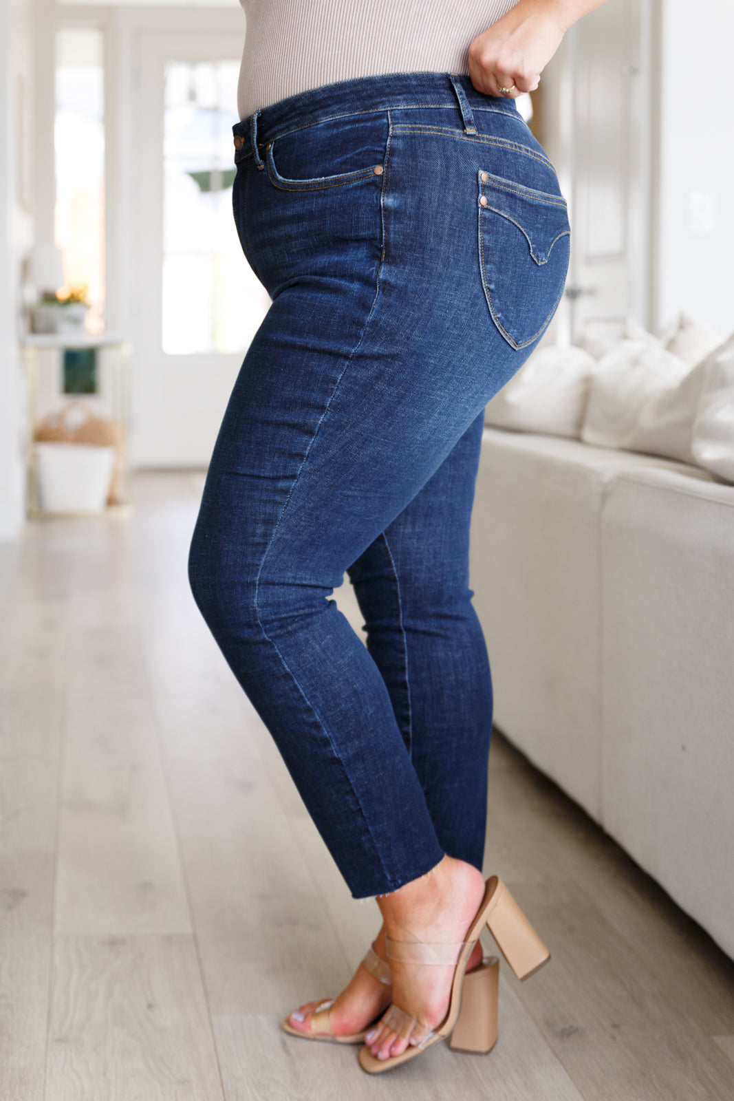 Flawless Perfection Judy Blue Tummy Control Skinny Jeans, 0-24W