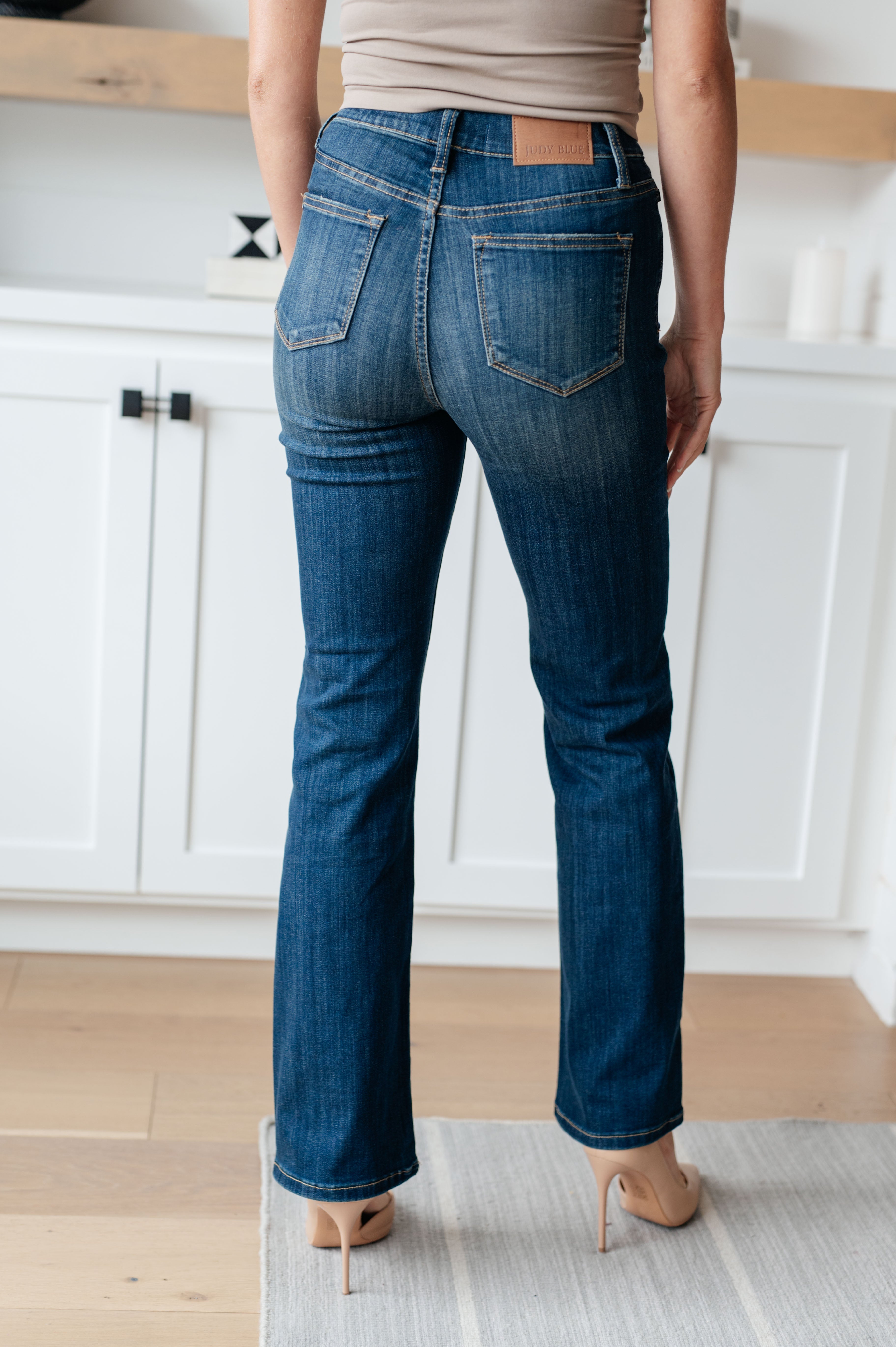 Always Amazing Judy Blue Dark Wash Pull On Bootcut Jeans, 0-24W