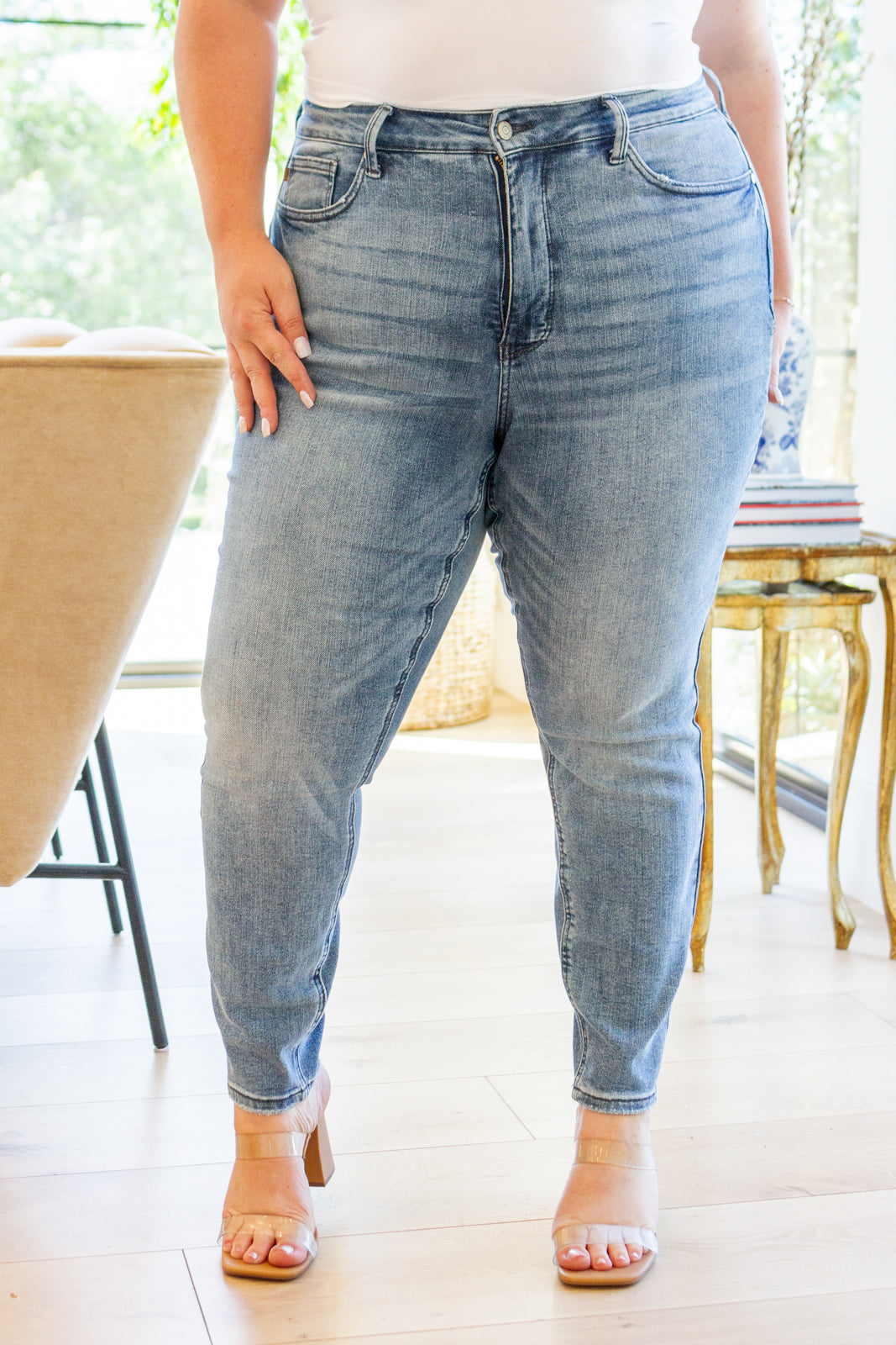 Amazing Curves Tummy Control Skinny Jeans by Judy Blue, SIZES 0-24W