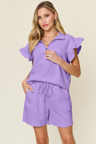 New Adventures Textured Top And Shorts Set, SM-3X, THIRTEEN COLORS!