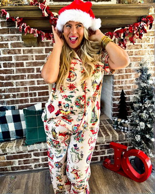 Classic Christmas Pajamas Lounge Set
