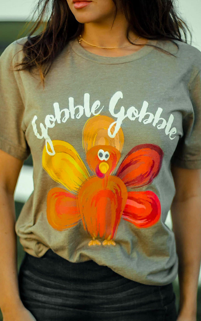 Gobble Gobble Turkey Fall Tee