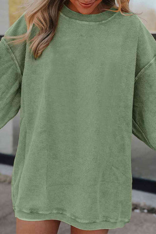 Cozy Casual Corded Sweatshirt, SM-2X, SIX COLORS!