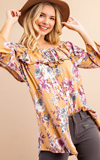 Falling For You Off Shoulder Top, SMALL