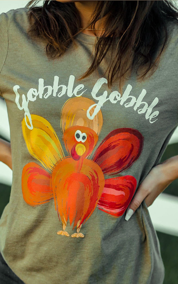 Gobble Gobble Turkey Fall Tee