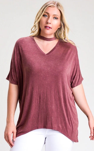 Simply The Best Burgundy Top, 1X