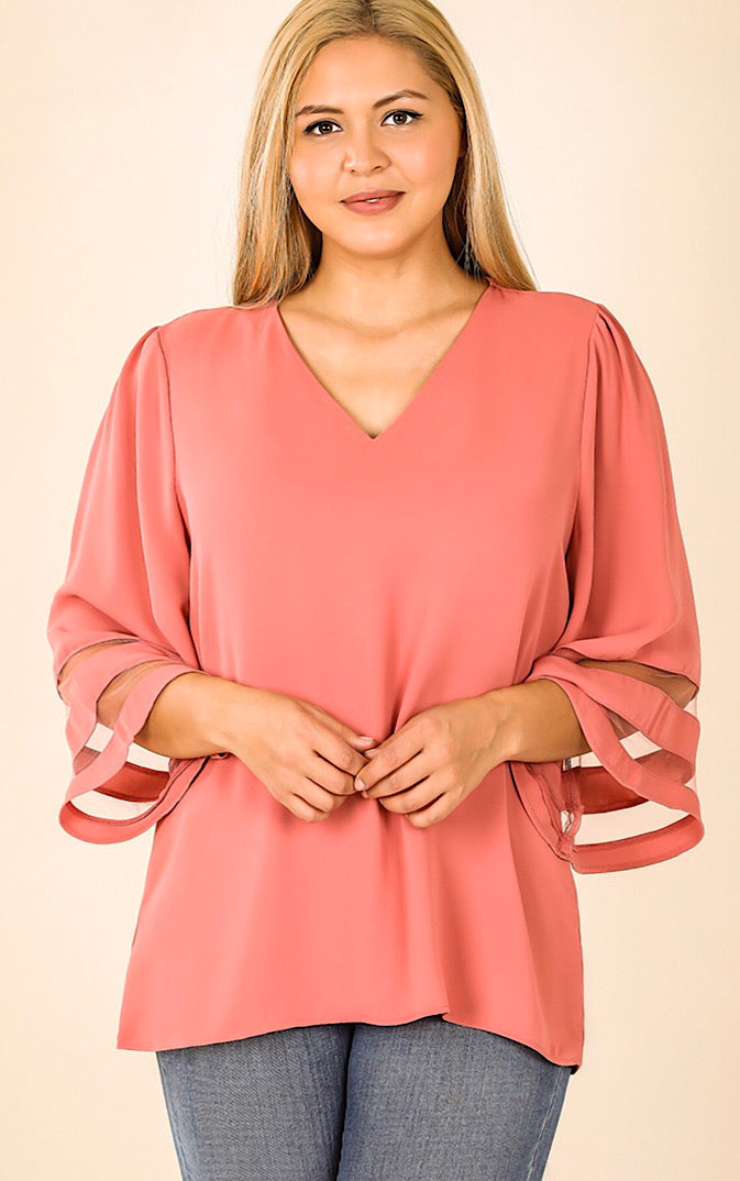 No Limits Dusty Coral Top, SMALL & XL