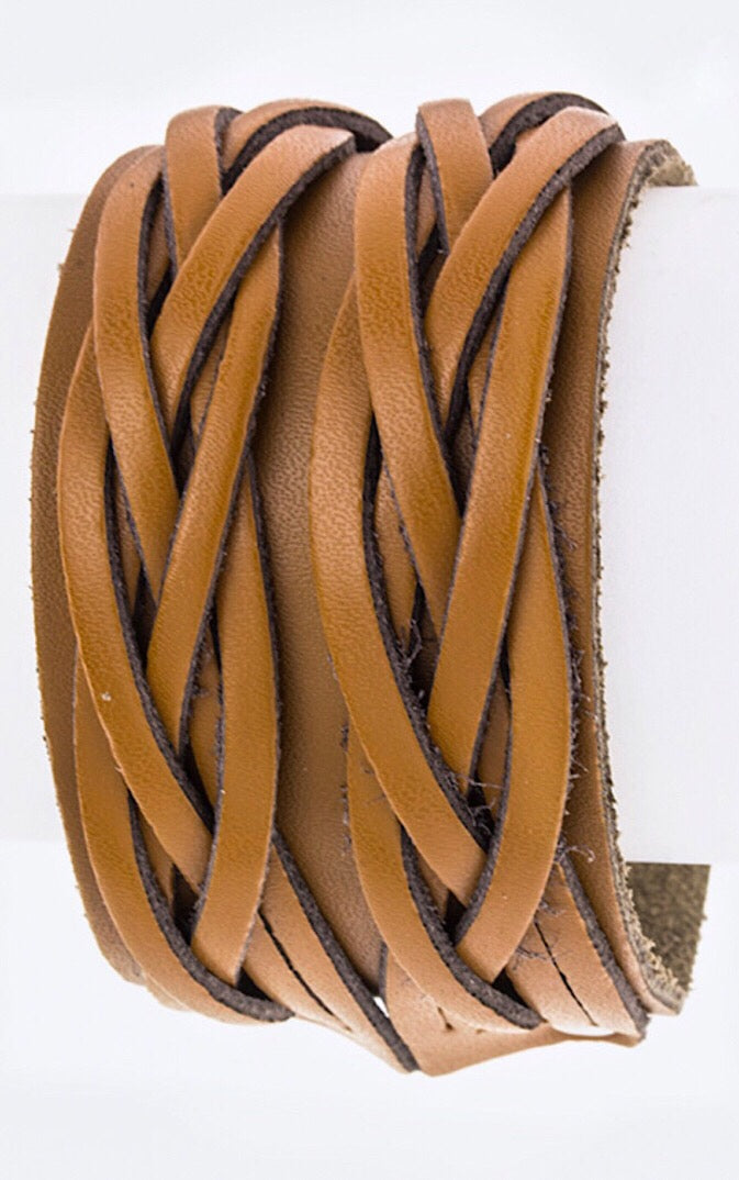 Knotty By Nature Genuine Leather Cuff