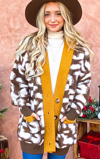 Changing Seasons Luxe Animal Print Cardigan