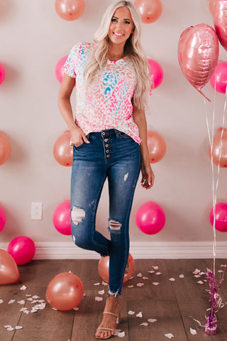 Color Me Spring Animal Print Top, RESTOCKED!