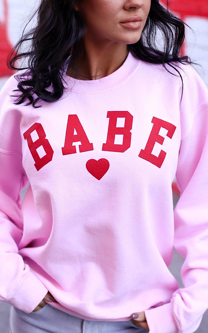 It’s You Babe Pink Sweatshirt, ONE LARGE LEFT!