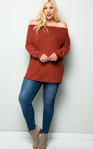 Ski Lodge Rust Sweater