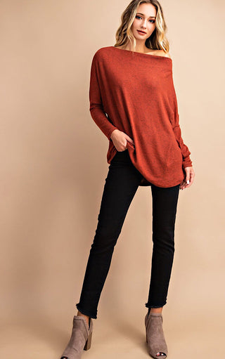 Ski Lodge Rust Sweater