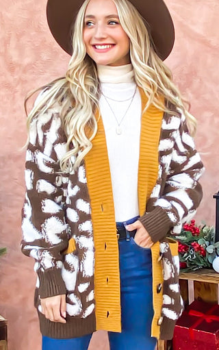 Changing Seasons Luxe Animal Print Cardigan