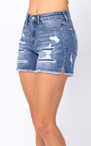 Summertime Perfection Medium Wash Denim Shorts, 2X left!