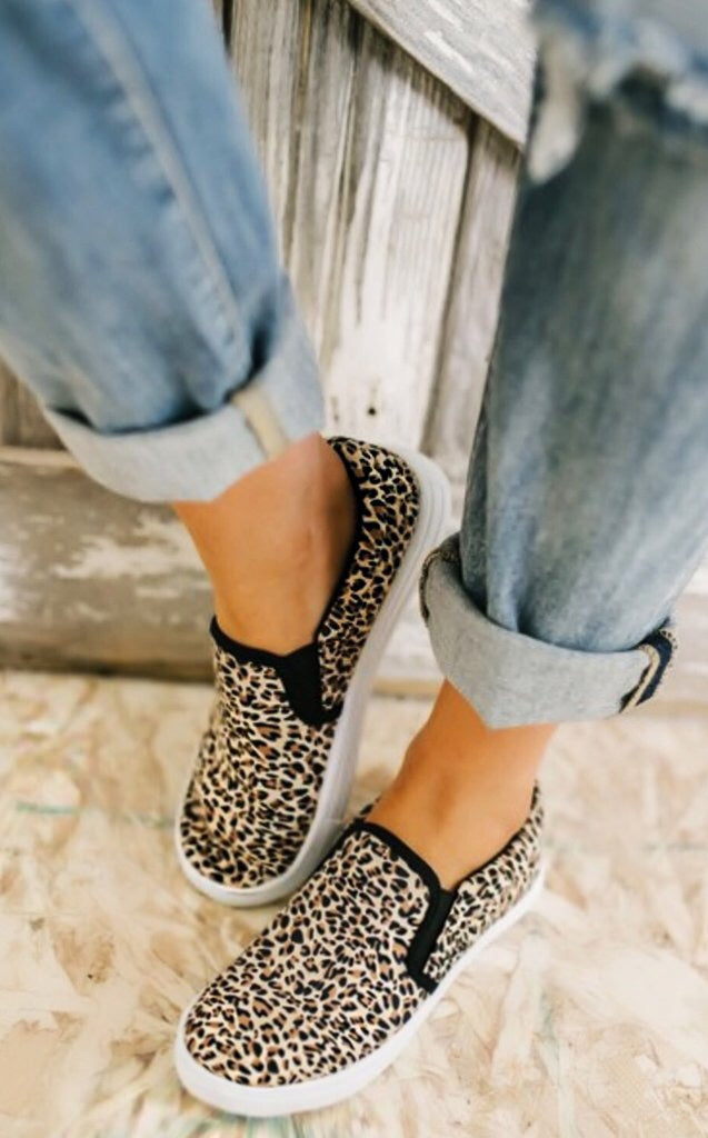 Keep Steppin' Cheetah  Sneakers, 5.5 & 6
