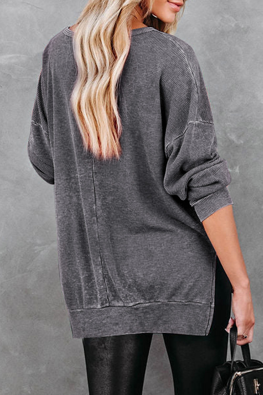 Just Chill Side Slit Sweatshirt, TWO COLORS, SM-2X