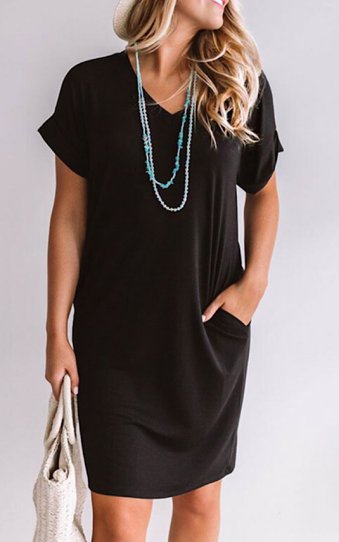 Forever Favorite Black Knit Dress, SMALL & 1X!
