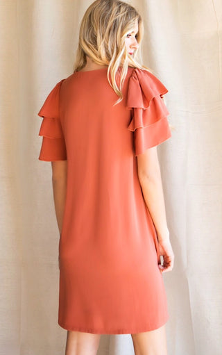 Positively Perfect Light Rust Dress