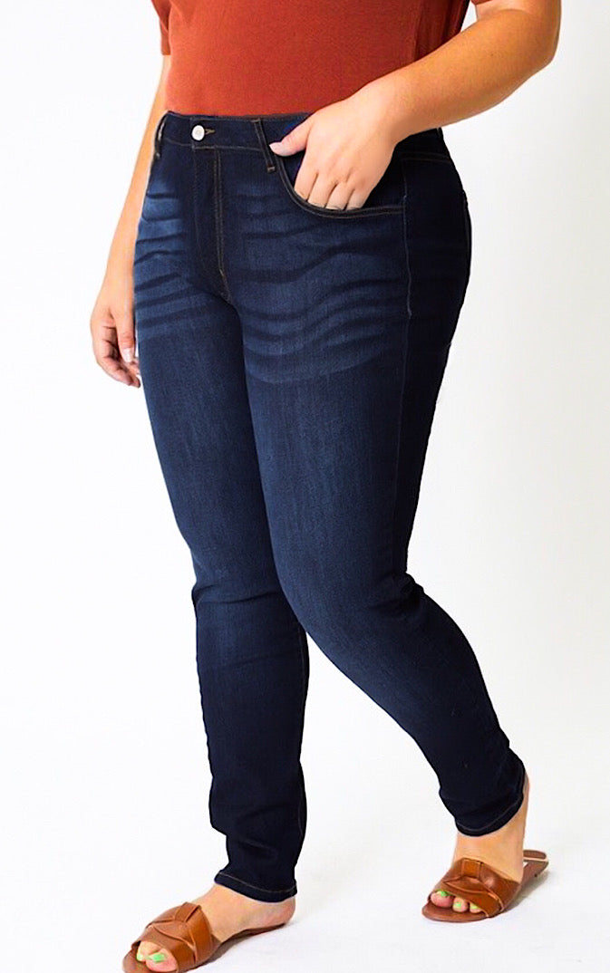 A Cut Above Non-Distressed Jeans, 3 & 3X left!