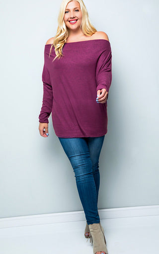 Ski Lodge Plum Sweater, SM-3X, RESTOCKED!