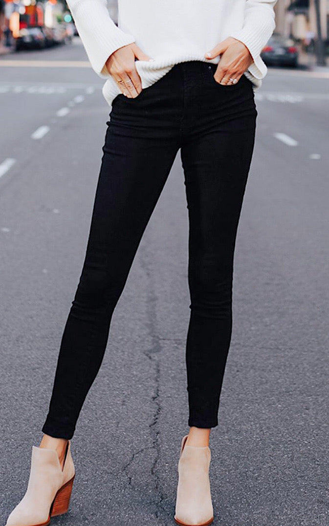 Touch of Class Black Denim Jeans, Sizes 15!