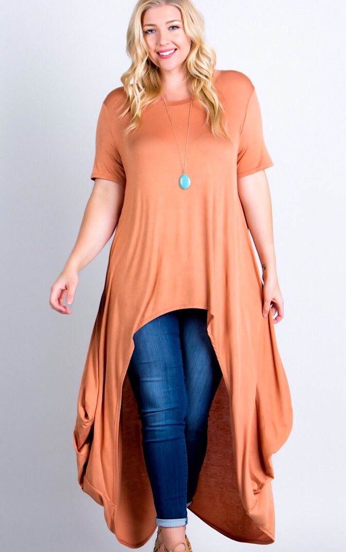 Steal The Show Spicy Bronze Tunic, SM, 2X & 3X!