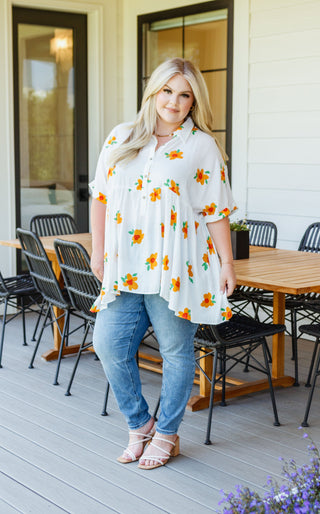 All The Smiles Floral Tunic