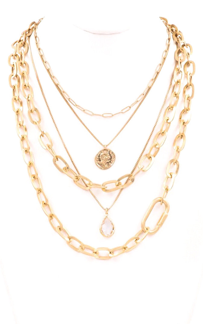 Sweet Success Gold Layered Necklace