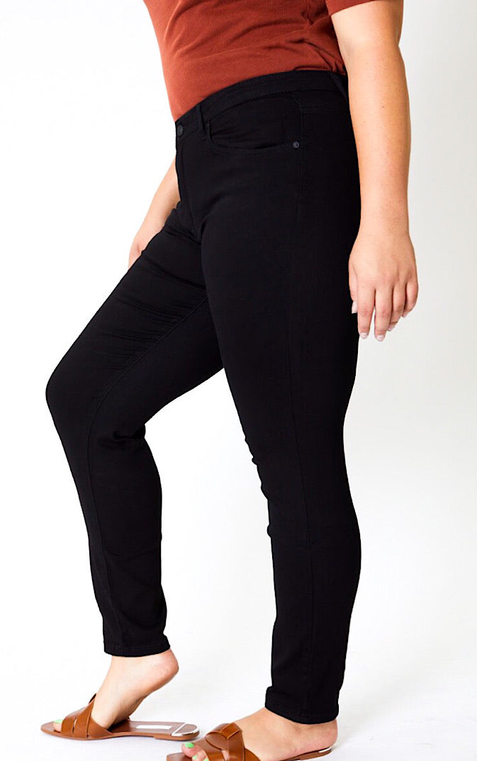 Touch of Class Black Denim Jeans, Sizes 15!