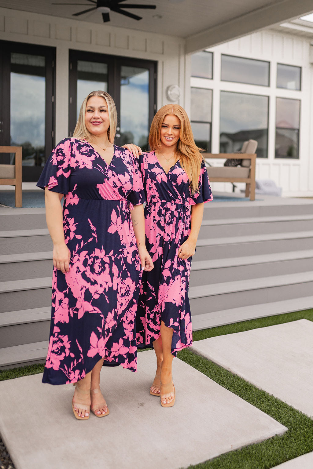 Bold And Beautiful Floral Wrap Dress, SM & 3X left!