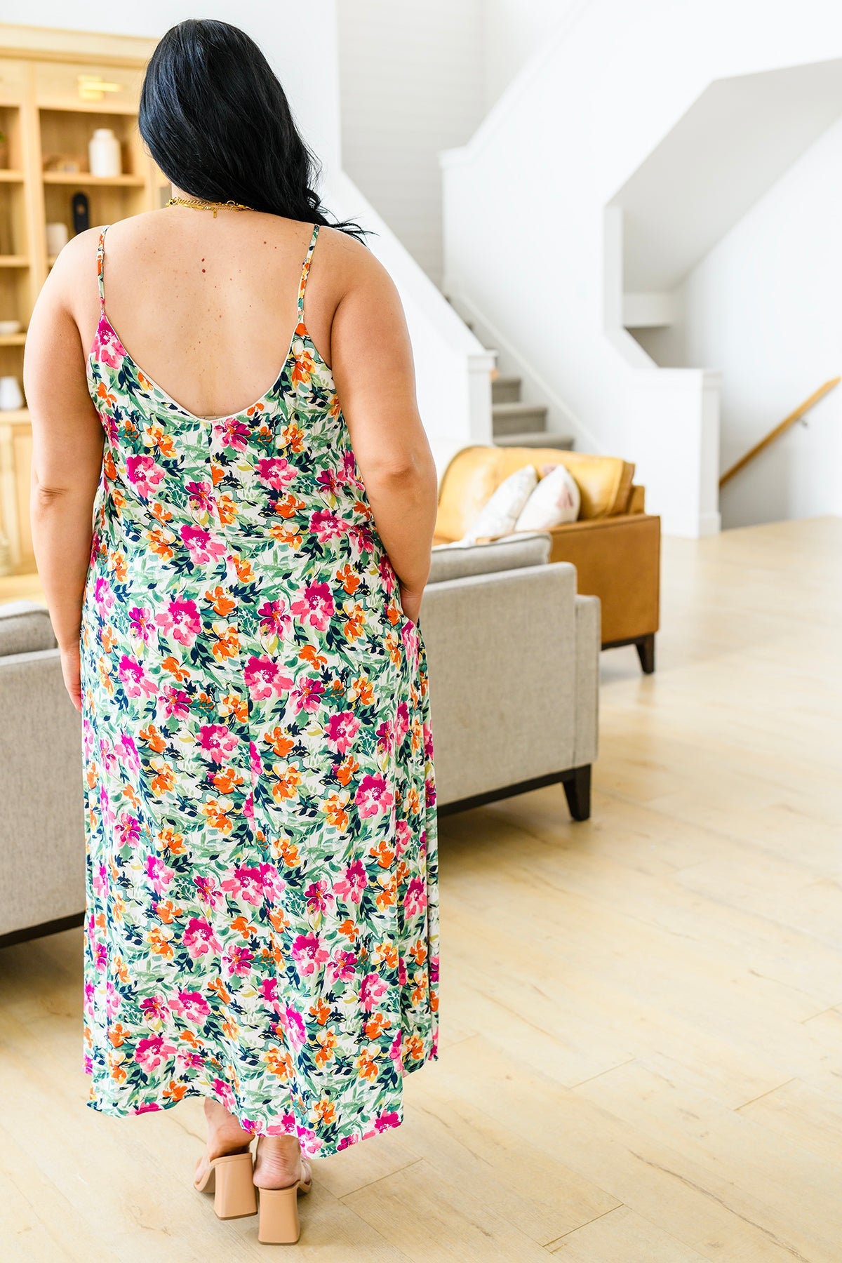 Blooming Gardens Floral Maxi Dress, SMALL & MED
