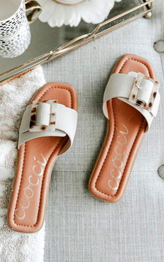 Make A Wish Light Sand Buckle Sandals