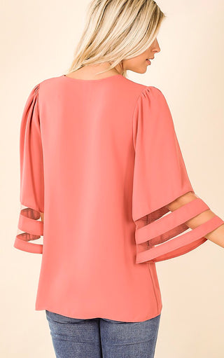 No Limits Dusty Coral Top, SMALL & XL