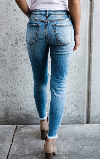 Wishes Do Come True Distressed Skinny Jeans, Sizes 9 & 15