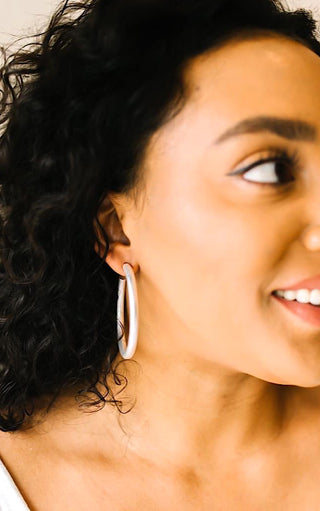 What A Girl Wants Silver Hoop Earrings, RESTOCKED!