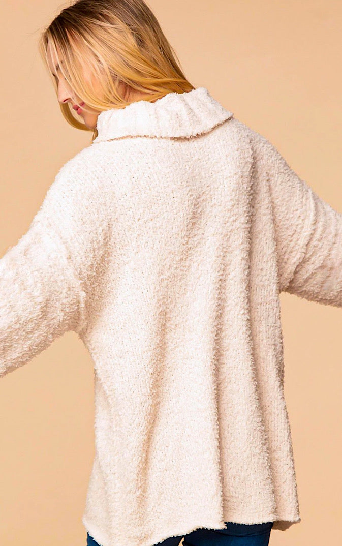 Snuggle Up Oversized Ivory Sweater, S-3X!