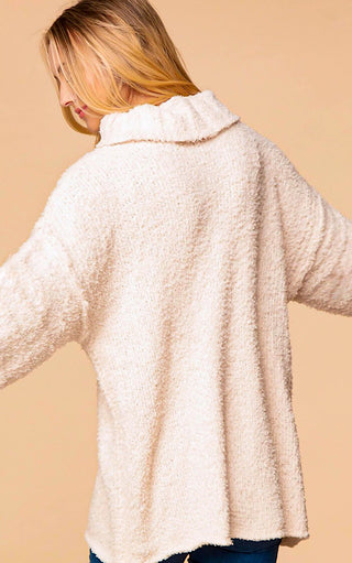 Snuggle Up Oversized Ivory Sweater, S-3X!