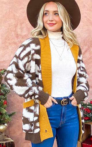 Changing Seasons Luxe Animal Print Cardigan