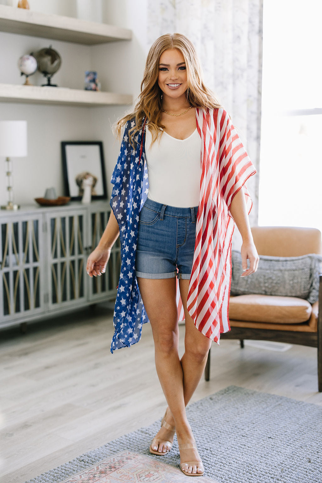 Z Stars And Stripes American Flag Kimono, SIGN UP FOR RESTOCK!