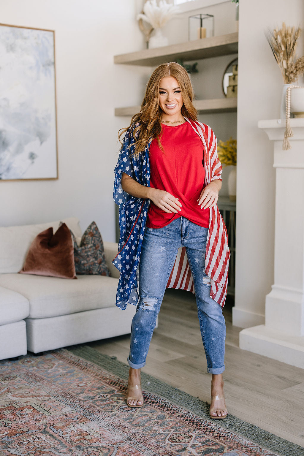 Z Stars And Stripes American Flag Kimono, SIGN UP FOR RESTOCK!