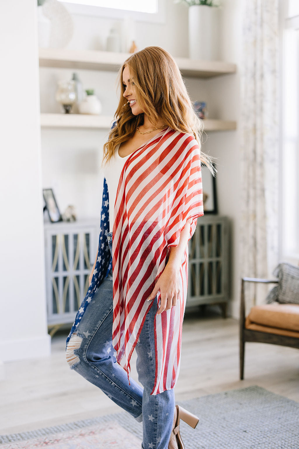 Z Stars And Stripes American Flag Kimono, SIGN UP FOR RESTOCK!