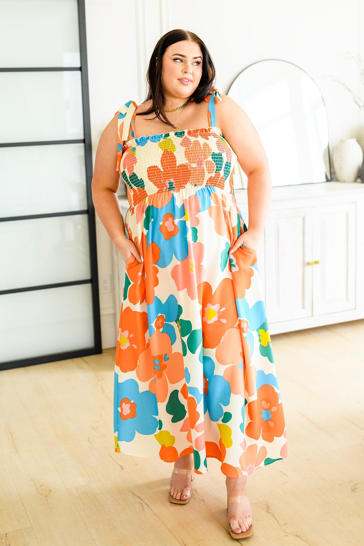 Hawaii Here I Come Floral Maxi Dress, SMALL left!