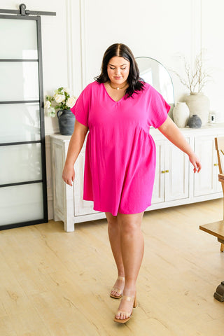 Always The One Hot Pink Shift Dress, 3X left!