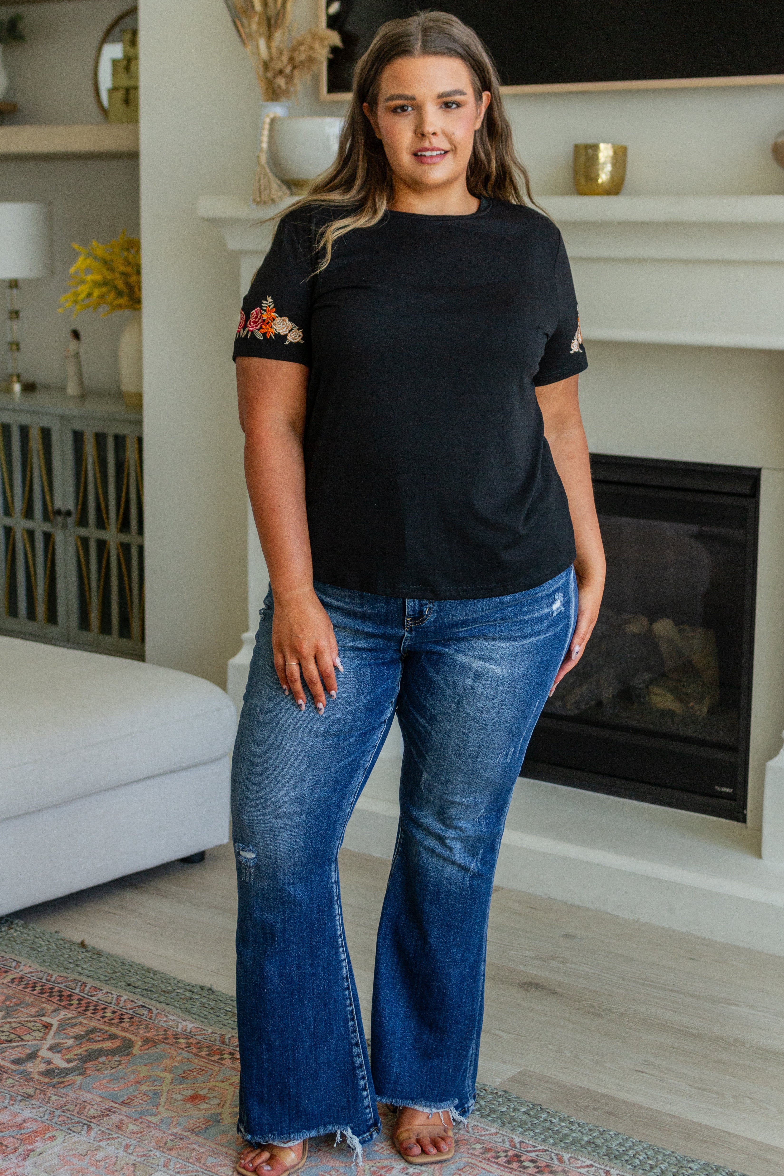 What A Feeling Flare Jeans by RISEN, SIZES 1-3X