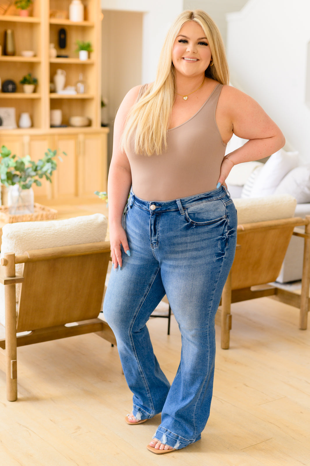 Busy Being Fabulous Flare Jeans, SIZES 0-24
