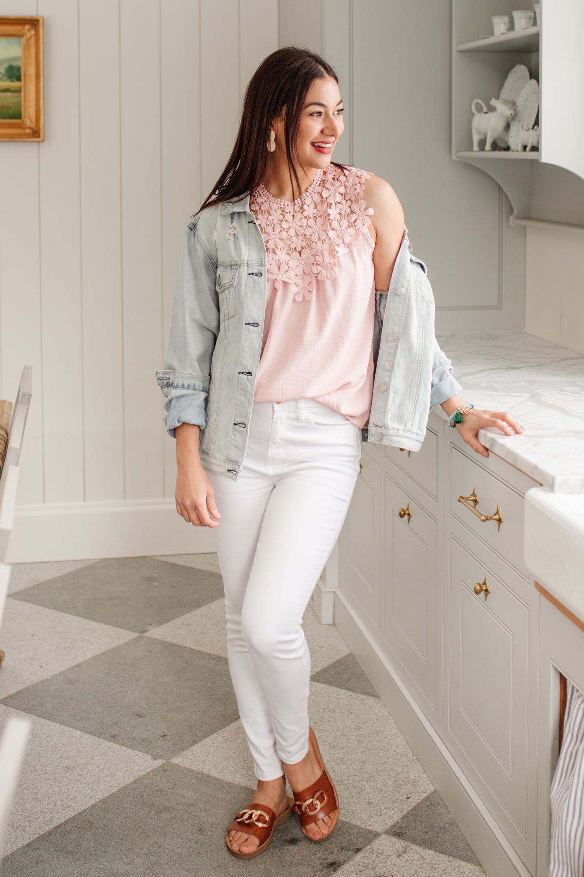 Spring has Sprung Top in Pink, SMALL left!